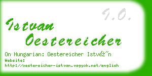 istvan oestereicher business card